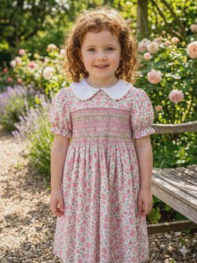 Rose Garden Smocked Dress